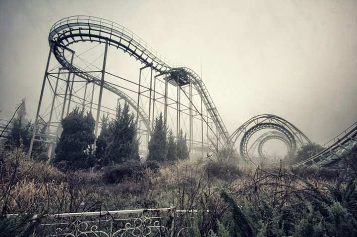 camelot theme park is now abandoned and looks almost ghostly